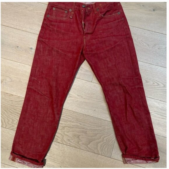 R13’s classic boyfriend jean in Vintage Red - Picture 7 of 7